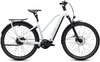 Cube Kathmandu Hybrid Deluxe Pro 800 metallicwhite'n'chrome Größe: Trapeze 58 cm