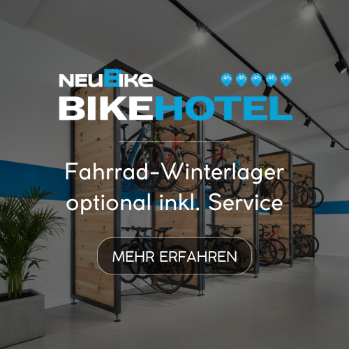 Von Oktober bis Februar Fahrrad im NEUBIKE Winterlager einlagern und servicieren lassen