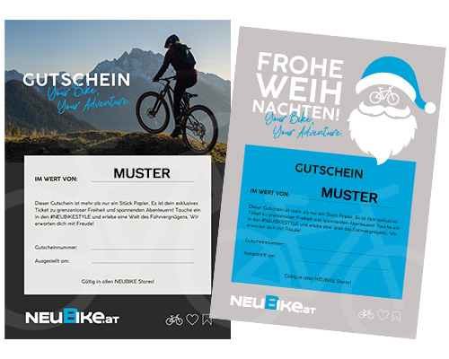 Musterexemplar Gutschein NEUBIKE